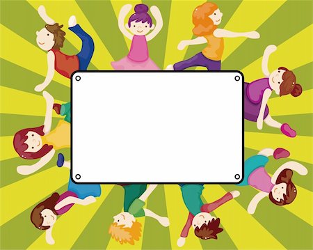 simsearch:400-07548529,k - cartoon dancer card Stock Photo - Budget Royalty-Free & Subscription, Code: 400-05747894