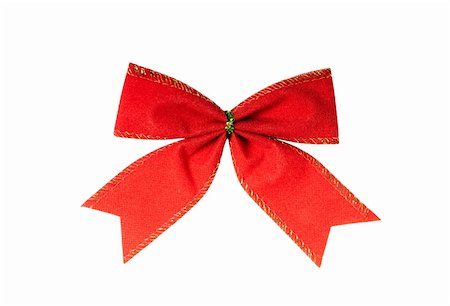 red bow isolated on the white background Stock Photo - Budget Royalty-Free & Subscription, Code: 400-05748913