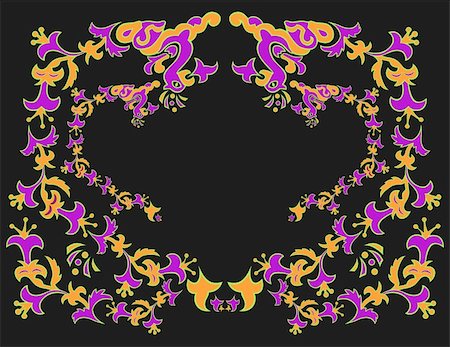 simsearch:400-06093261,k - Illustration of abstract floral ornament Fotografie stock - Microstock e Abbonamento, Codice: 400-05749048