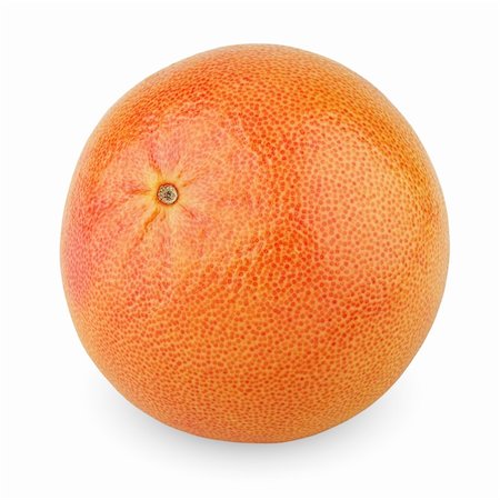 simsearch:400-04402673,k - Single grapefruit fruit isolated on white background Fotografie stock - Microstock e Abbonamento, Codice: 400-05749757