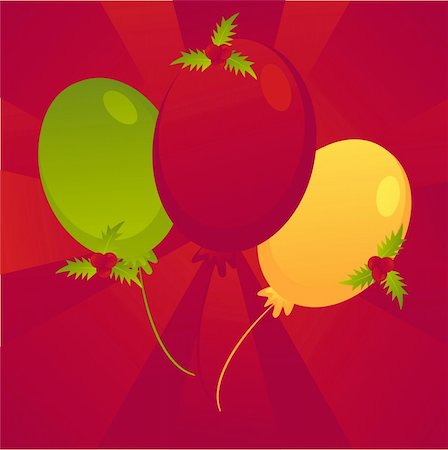simsearch:400-05725983,k - colorful christmas colored balloons background Foto de stock - Royalty-Free Super Valor e Assinatura, Número: 400-05740410