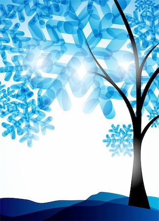 simsearch:400-05270586,k - winter background, a tree in the snow Foto de stock - Super Valor sin royalties y Suscripción, Código: 400-05740699