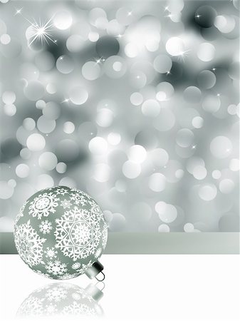 simsearch:400-04240721,k - Elegant christmas background with baubles. EPS 8 vector file included Stockbilder - Microstock & Abonnement, Bildnummer: 400-05740727