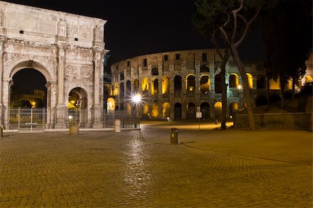 The Arch of Constantine (Italian: Arco di Costantino) is a triumphal arch in Rome, situated between the Colosseum and the Palatine Hill. Stock Photo - Budget Royalty-Free & Subscription, Code: 400-05740846