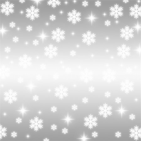 christmas snowflake and stars illustration background Stock Photo - Budget Royalty-Free & Subscription, Code: 400-05741931