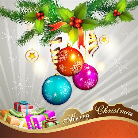 simsearch:400-07123692,k - Christmas ball with gifts Stock Photo - Budget Royalty-Free & Subscription, Code: 400-05742207