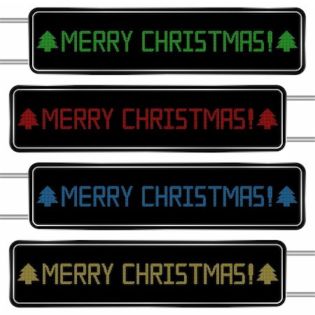 simsearch:400-05678366,k - Digital display with merry Christmas text, vector illustration Stockbilder - Microstock & Abonnement, Bildnummer: 400-05742570