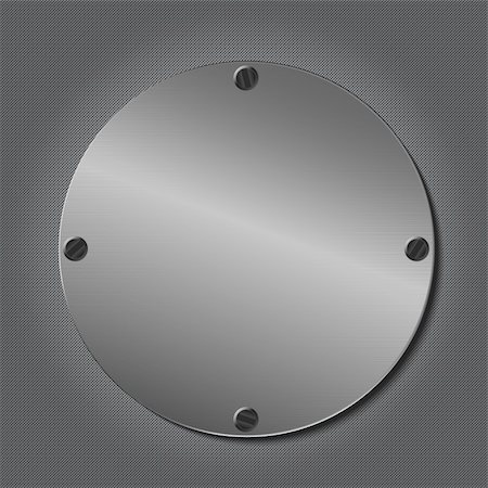 simsearch:400-05682645,k - Vector Metal Round Plate Foto de stock - Super Valor sin royalties y Suscripción, Código: 400-05742572