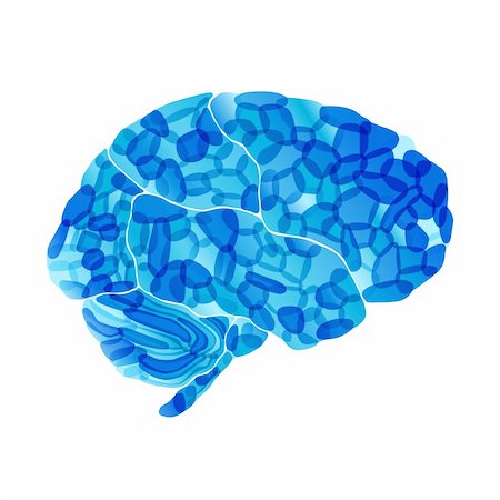 human brain, cold mind, vector abstract background Photographie de stock - Aubaine LD & Abonnement, Code: 400-05743143