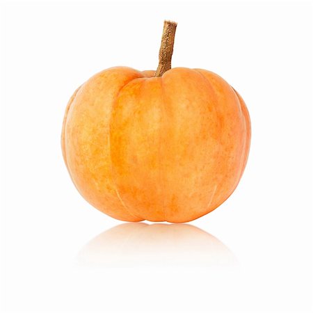 simsearch:400-05709481,k - Large pumpkin on a white back ground Stock Photo - Budget Royalty-Free & Subscription, Code: 400-05743248