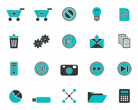 Web icons Stock Photo - Budget Royalty-Free & Subscription, Code: 400-05743374