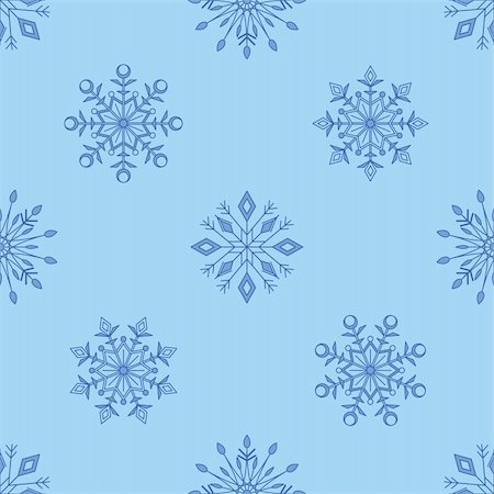 simsearch:400-07215586,k - Christmas blue seamless background with graphic snowflakes Stock Photo - Budget Royalty-Free & Subscription, Code: 400-05754220