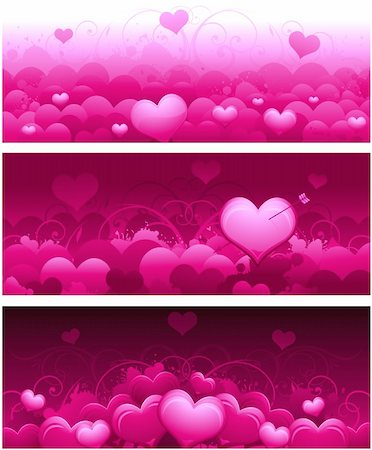 Valentine's day decorative design and background Foto de stock - Super Valor sin royalties y Suscripción, Código: 400-05754505