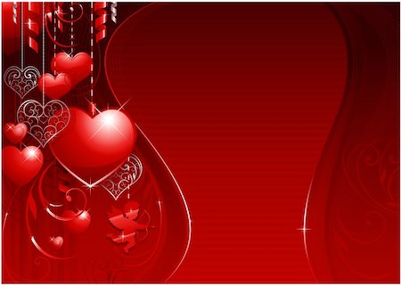 Valentine's day decorative design and background Stock Photo - Budget Royalty-Free & Subscription, Code: 400-05754506
