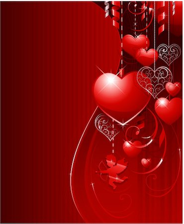 paint color card - Valentine's day decorative design and background Stock Photo - Budget Royalty-Free & Subscription, Code: 400-05754507