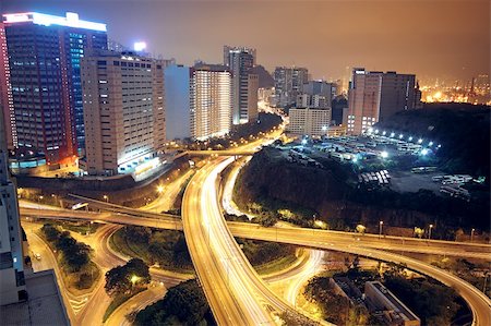 schienenkreuzung - flyover ay night Stockbilder - Microstock & Abonnement, Bildnummer: 400-05754696