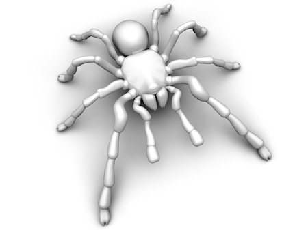 sniperz (artist) - White Tarantula spider on a white back ground Foto de stock - Royalty-Free Super Valor e Assinatura, Número: 400-05754706