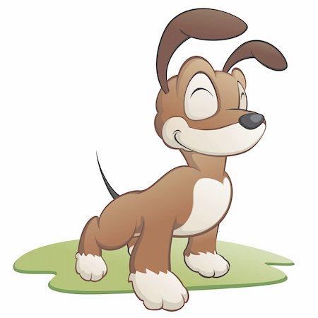 Cartoon dog. Isolated object for design element. Foto de stock - Super Valor sin royalties y Suscripción, Código: 400-05755319