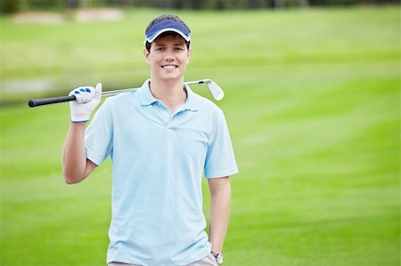 simsearch:400-05748592,k - A young man on the golf course Stock Photo - Budget Royalty-Free & Subscription, Code: 400-05755689