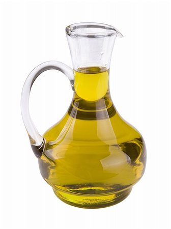 eating olive - bottle of olive oil isolated on white background Stock Photo - Budget Royalty-Free & Subscription, Code: 400-05756072