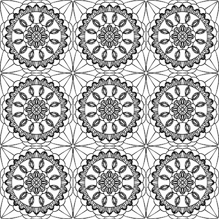 ptits_ptits (artist) - Lace of openwork squares. Vector illustration Photographie de stock - Aubaine LD & Abonnement, Code: 400-05750556