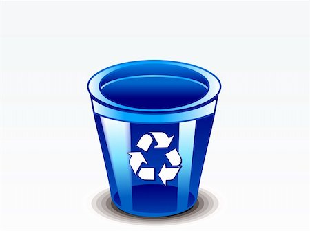 abstract glossy recycebin vector illustration Stock Photo - Budget Royalty-Free & Subscription, Code: 400-05750667