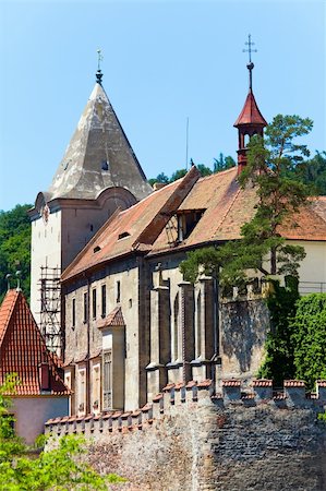 simsearch:400-05737740,k - Historic medieval Krivoklat Castle in Czech Republic ( central Bohemia, near Prague ) Stock Photo - Budget Royalty-Free & Subscription, Code: 400-05750727