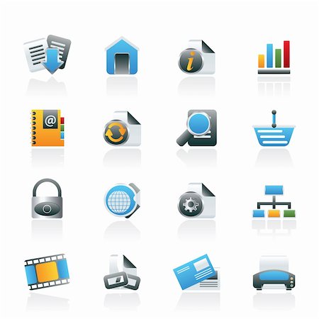 simsearch:400-04241862,k - Web Site and Internet icons - vector icon set Photographie de stock - Aubaine LD & Abonnement, Code: 400-05751612