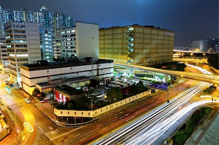 simsearch:400-04939493,k - megacity traffic and highway at night Photographie de stock - Aubaine LD & Abonnement, Code: 400-05751779