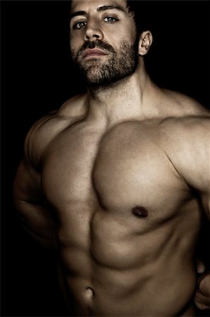 An image of a handsome young muscular sports man Stock Photo - Budget Royalty-Free & Subscription, Code: 400-05752523