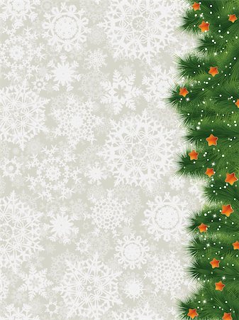 Thank you card on a elegant christmas background of snowflakes. EPS 8 vector file included Stock Photo - Budget Royalty-Free & Subscription, Code: 400-05752665