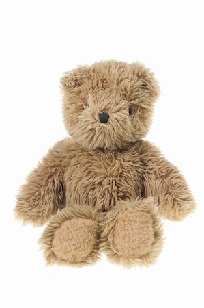 simsearch:400-04996602,k - Teddy Bear on White Background Photographie de stock - Aubaine LD & Abonnement, Code: 400-05752828