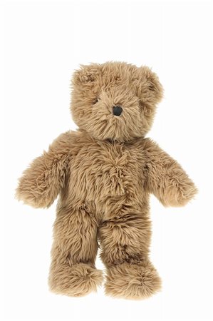 furry teddy bear - Teddy Bear on White Background Stock Photo - Budget Royalty-Free & Subscription, Code: 400-05752850