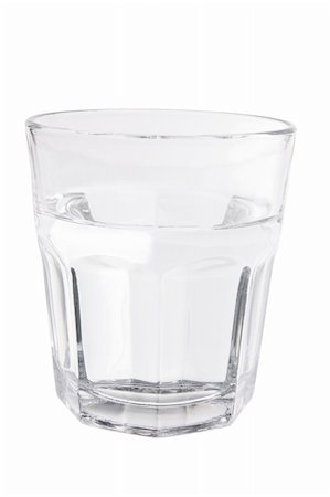 Glass of Water on White Background Foto de stock - Super Valor sin royalties y Suscripción, Código: 400-05752925