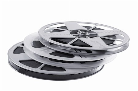 film making - Film Reels on White Background Stock Photo - Budget Royalty-Free & Subscription, Code: 400-05752943