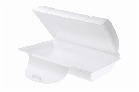 polystyrène - Styrofoam Box on White Background Foto de stock - Super Valor sin royalties y Suscripción, Código: 400-05752959