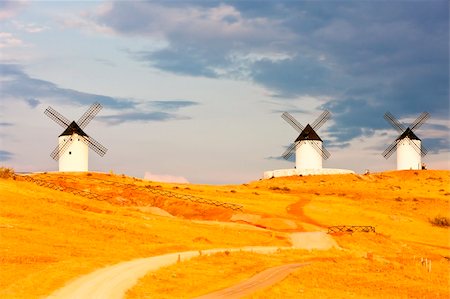 windmills, Alcazar de San Juan, Castile-La Mancha, Spain Stock Photo - Budget Royalty-Free & Subscription, Code: 400-05753428