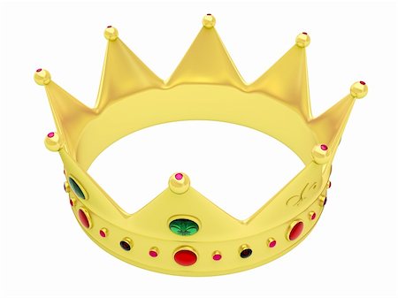 diadème - Crown isolated on white background Stock Photo - Budget Royalty-Free & Subscription, Code: 400-05753472