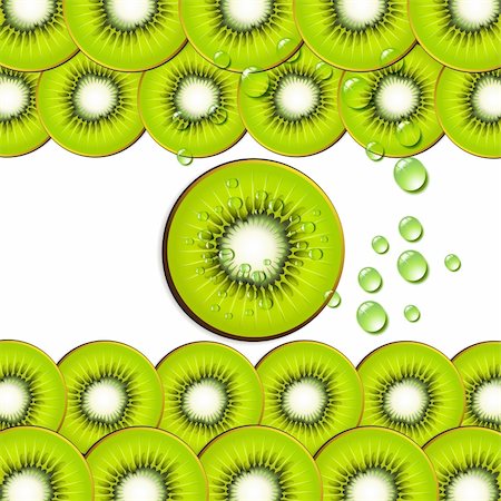 simsearch:400-04915117,k - Background with kiwi slice Stock Photo - Budget Royalty-Free & Subscription, Code: 400-05753544