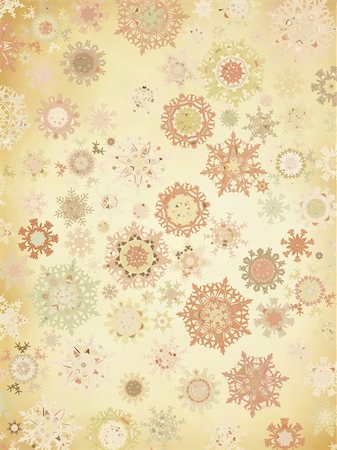 Retro Snowflakes  card background. EPS 8 vector file included Stock Photo - Budget Royalty-Free & Subscription, Code: 400-05753626