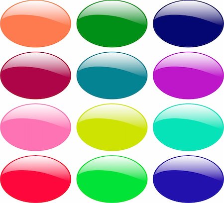 simsearch:400-04177289,k - Collection of buttons - vector Stock Photo - Budget Royalty-Free & Subscription, Code: 400-05753883