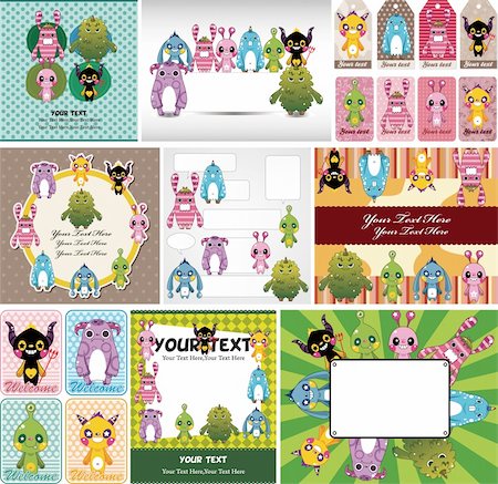 simsearch:400-04273714,k - monster card Stock Photo - Budget Royalty-Free & Subscription, Code: 400-05753927