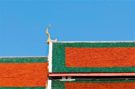 prang - Thai temple and nice blue sky.  photo from temple Thailand. Stock Photo - Budget Royalty-Free & Subscription, Code: 400-05875295