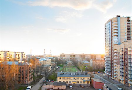 picture of house with high grass - urban buildings at sunset in Saint-Petersburg, Russia Stock Photo - Budget Royalty-Free & Subscription, Code: 400-05875462