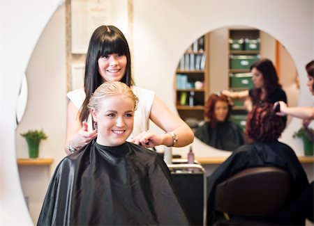 Situation in a Hair Salon Stock Photo - Budget Royalty-Free & Subscription, Code: 400-05876533
