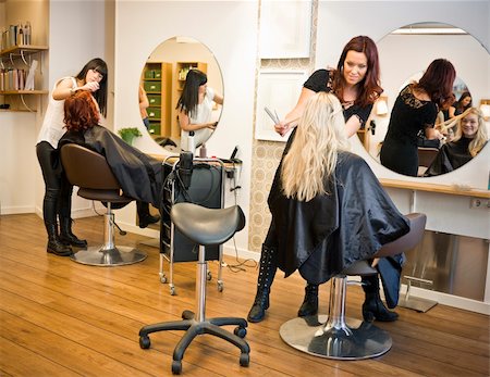 Situation in a Hair salon Stock Photo - Budget Royalty-Free & Subscription, Code: 400-05876561