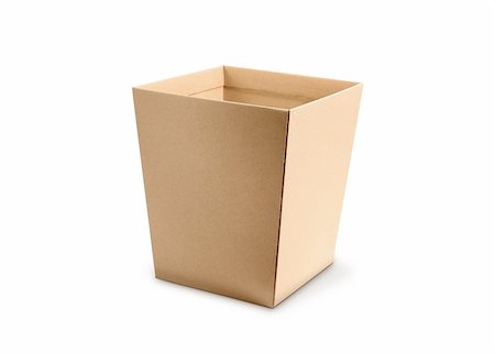 Open carton box isolated on white background Stock Photo - Budget Royalty-Free & Subscription, Code: 400-05876712