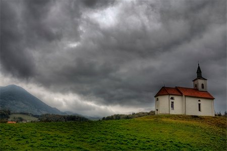 rain on roof - abandoned monastery Stock Photo - Budget Royalty-Free & Subscription, Code: 400-05876888