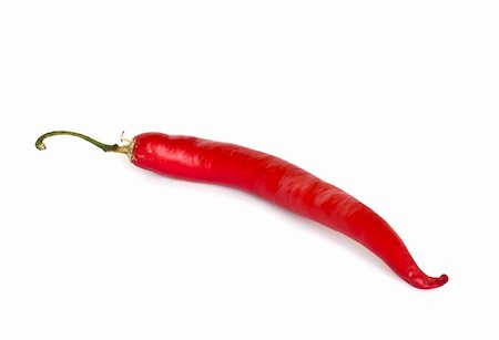 simsearch:400-04185368,k - red hot chili pepper isolated on white background Foto de stock - Royalty-Free Super Valor e Assinatura, Número: 400-05876929