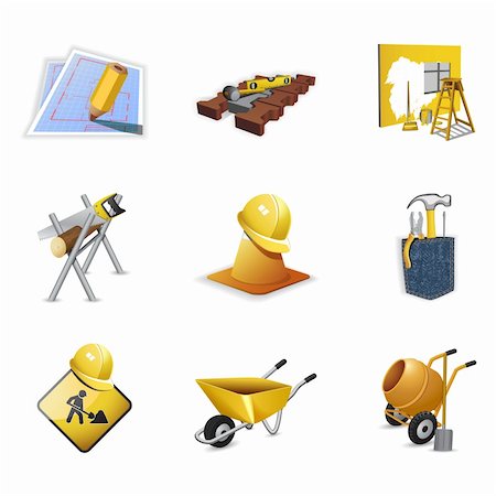 popcic (artist) - Construction tools, part 2 Stockbilder - Microstock & Abonnement, Bildnummer: 400-05877128